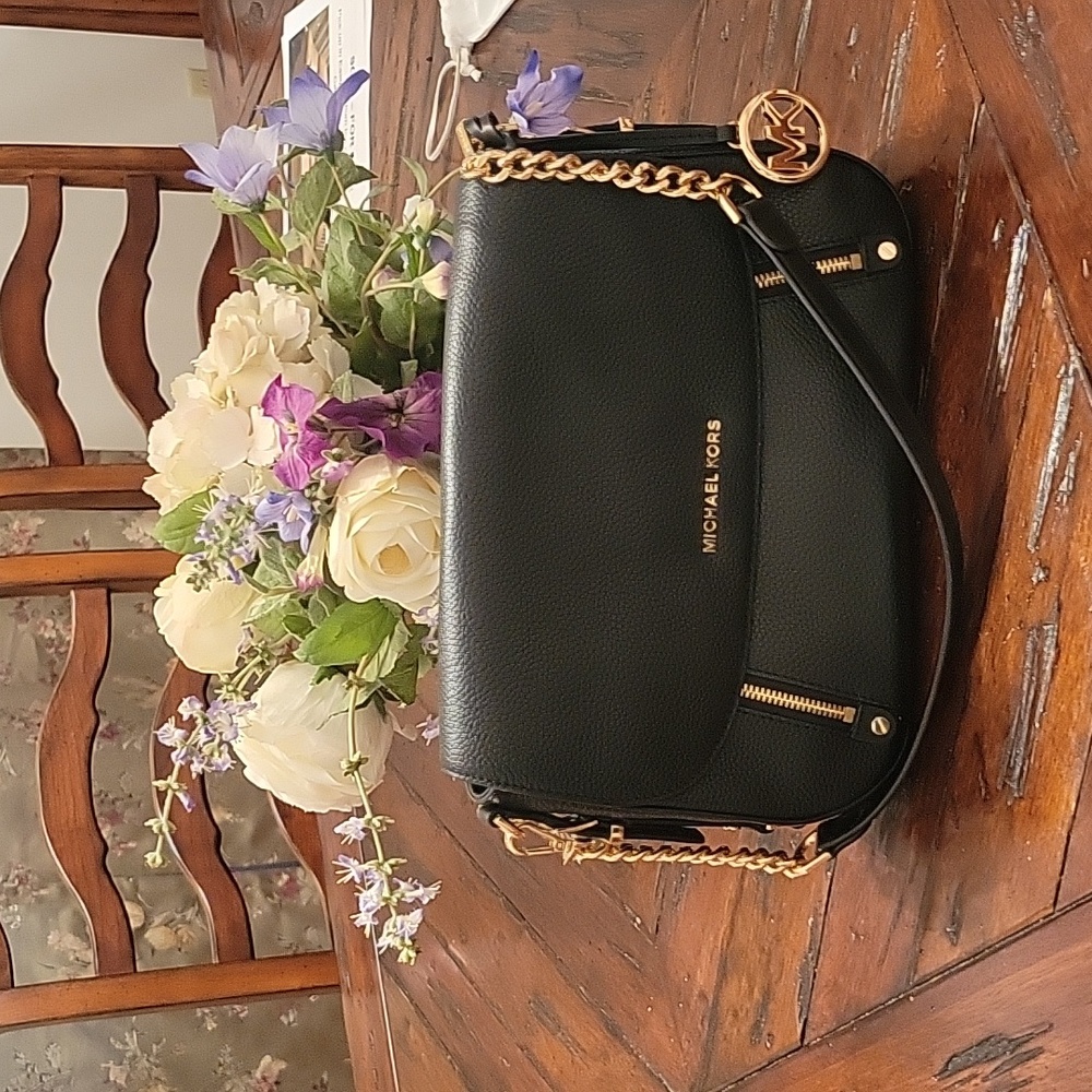 Michael Kors Black Bedford Legacy leather Shoulder Bag